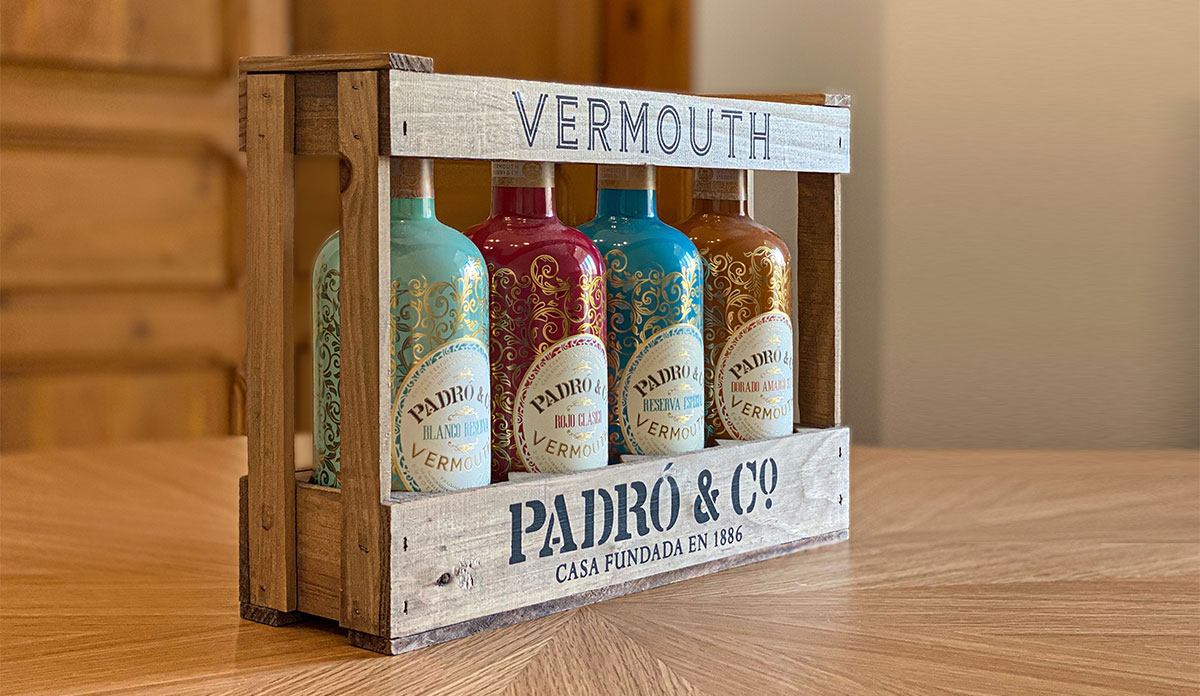 Caja de Madera Vermouth Padró & Co.