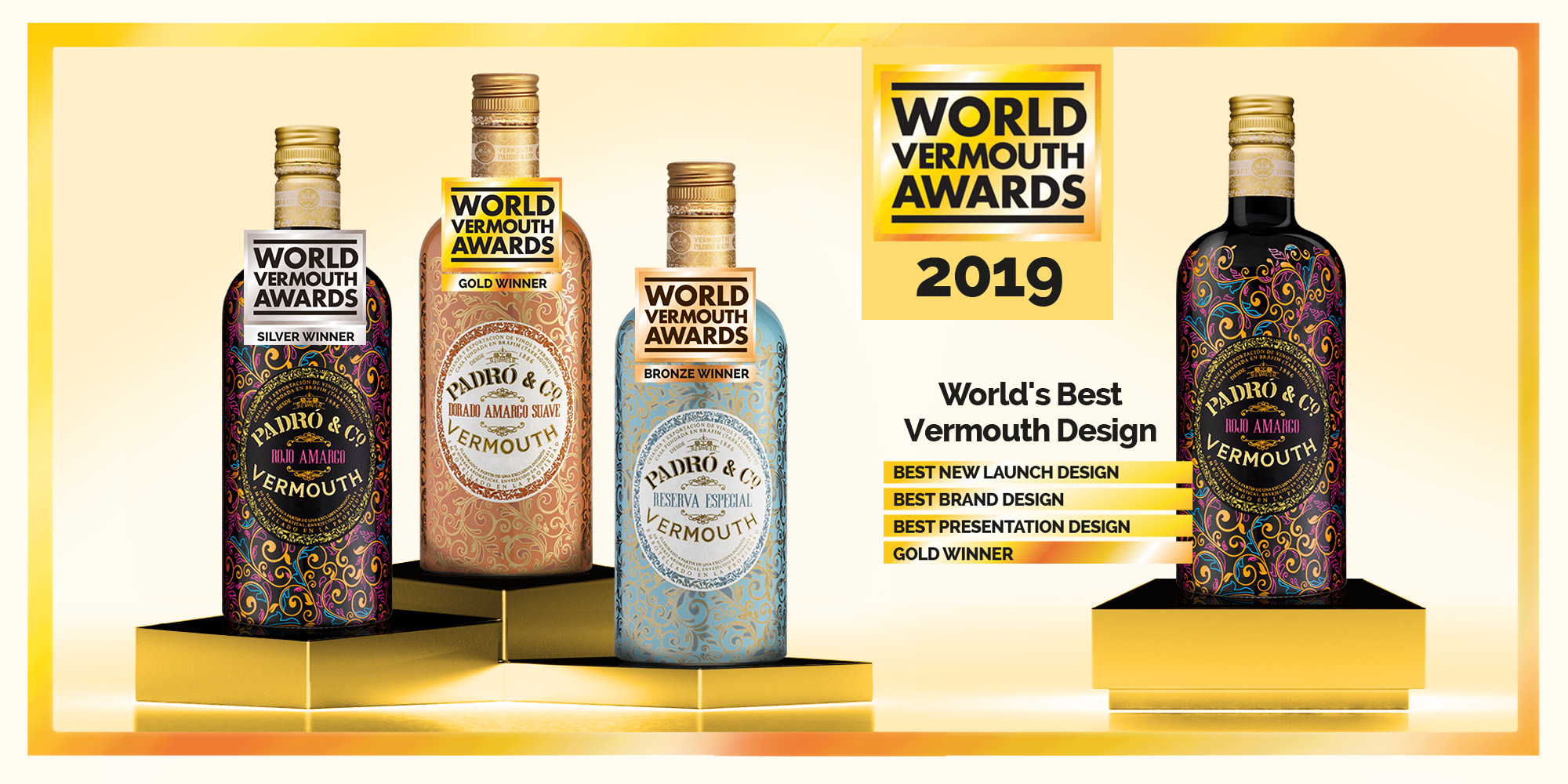 Los World Vermouth Awards premian a los Padró & Co. en Reino Unido - Vermouth Padró & Co.